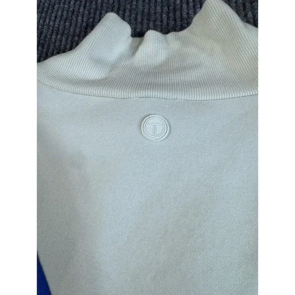 T by Talbots Women's Geometric Print Mock Neck Long Sleeve Knit Pullover Top L - Picture 5 of 8